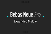Bebas Neue Pro - Exp Middle