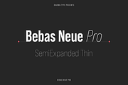 Bebas Neue Pro - SmE Thin