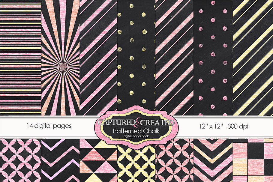 Patterned Chalk, 14-Papers