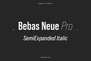Bebas Neue Pro - SmE Italic