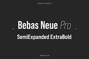 Bebas Neue Pro - SmE ExtraBold