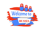 Welcome to Russia Patriotic Color