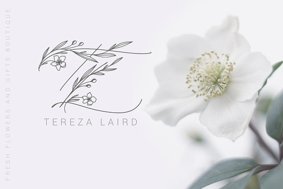 Spring Vibes. Floral Font + Frames in Twitter Fonts - product preview 6