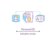 Personal ID concept icon