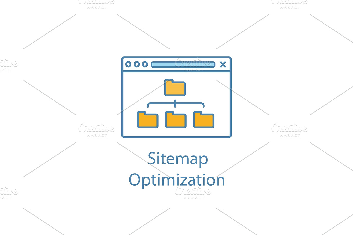 Sitemap optimization color icon in Icons - product preview 8