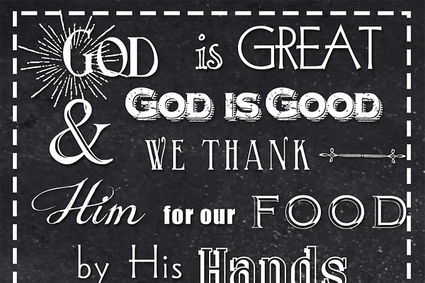 Wall Art Poster- God Is Great