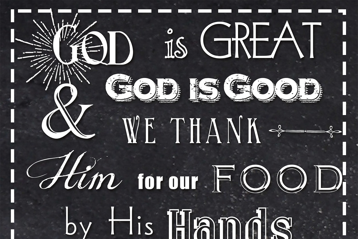 Wall Art Poster- God Is Great in Objects - product preview 8