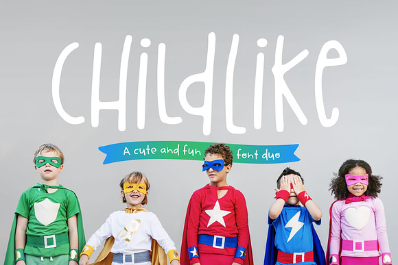 Childlike Font Duo in Sans-Serif Fonts - product preview 4