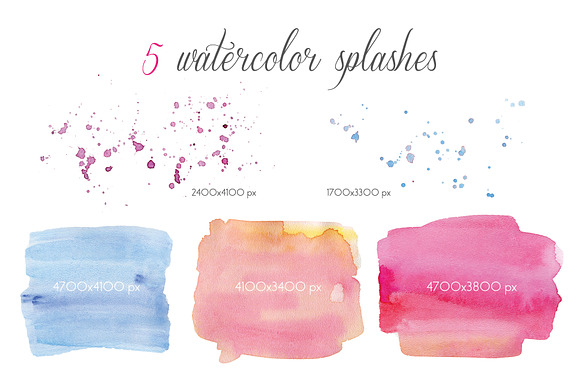 Blooming Spring Watercolor Flowers in Illustrations - product preview 6