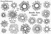 Doodle Sun Clipart