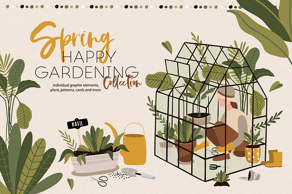 Happy gardening. Spring collection