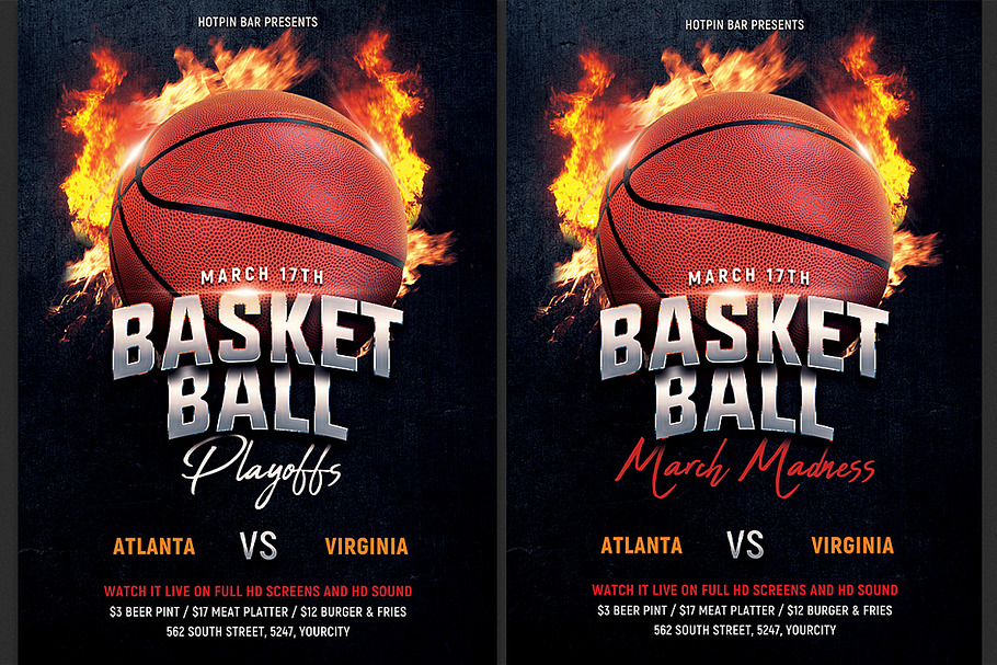 Basketball Madness Flyer Template in Flyer Templates - product preview 8
