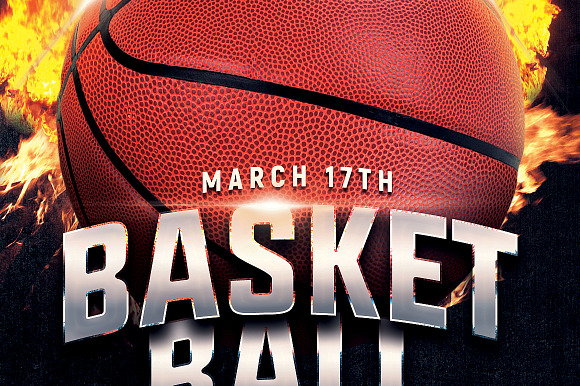 Basketball Madness Flyer Template in Flyer Templates - product preview 1