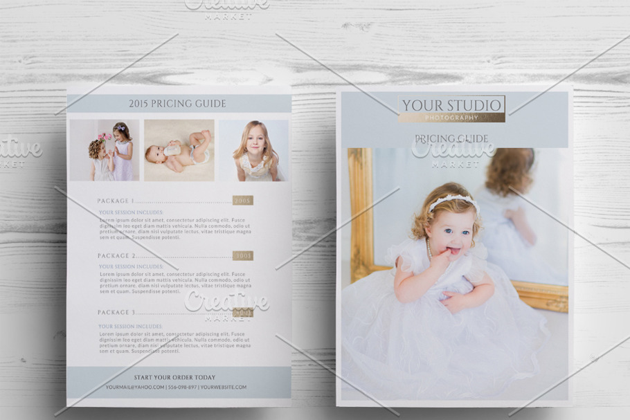 Photography price list in Flyer Templates - product preview 8