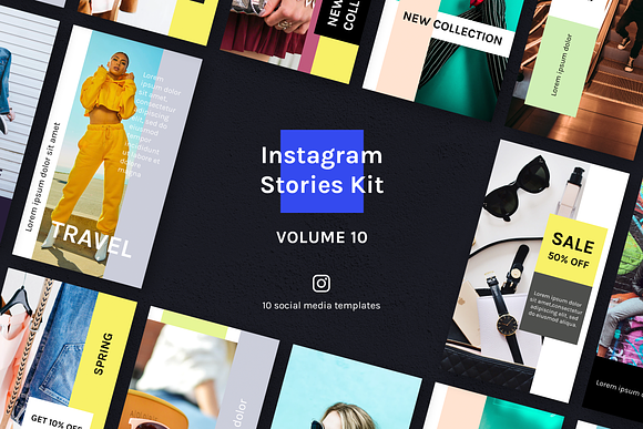 Instagram Stories Kit (Vol.10) in Instagram Templates - product preview 3
