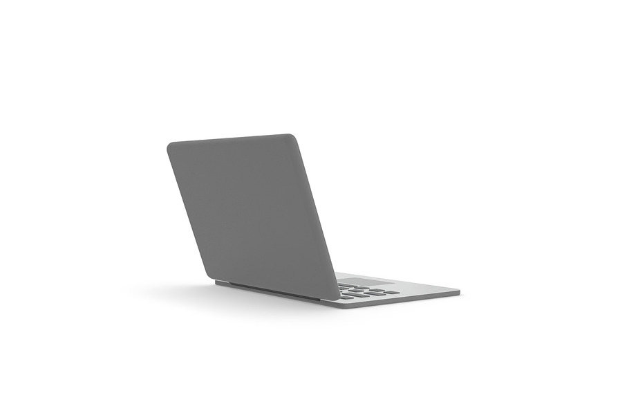 Laptop simple cartoon clean in Electronics - product preview 3