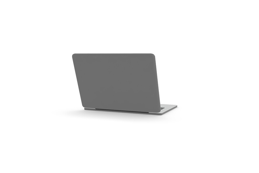Laptop simple cartoon clean in Electronics - product preview 4