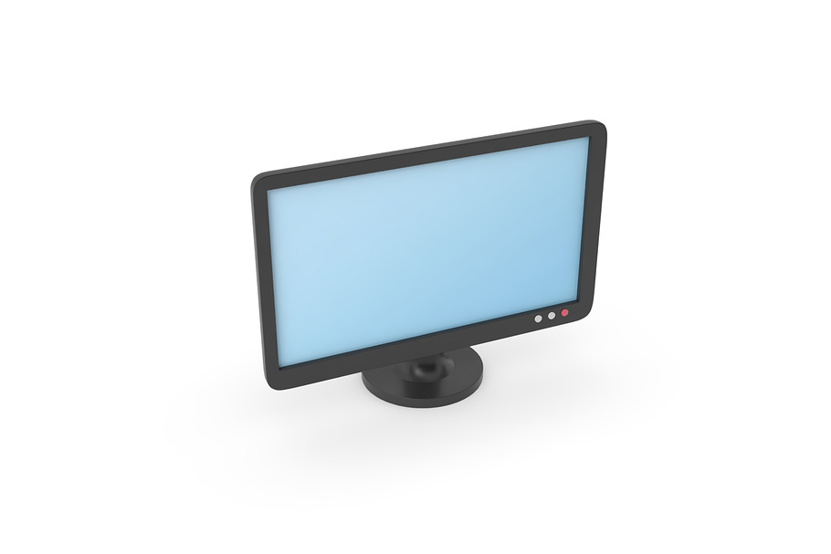 TV screen monitor, simple cartoon in Electronics - product preview 1