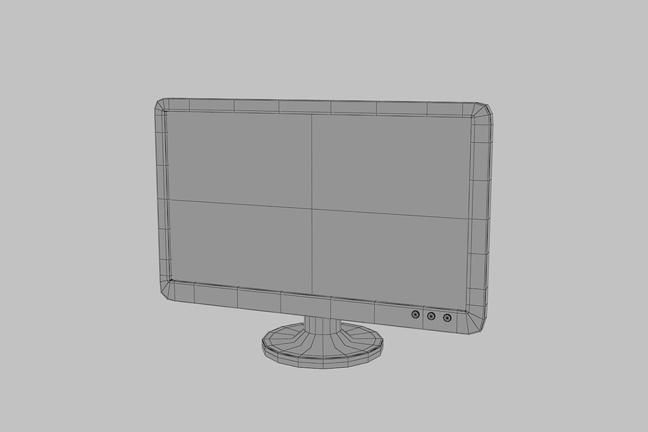 TV screen monitor, simple cartoon in Electronics - product preview 4