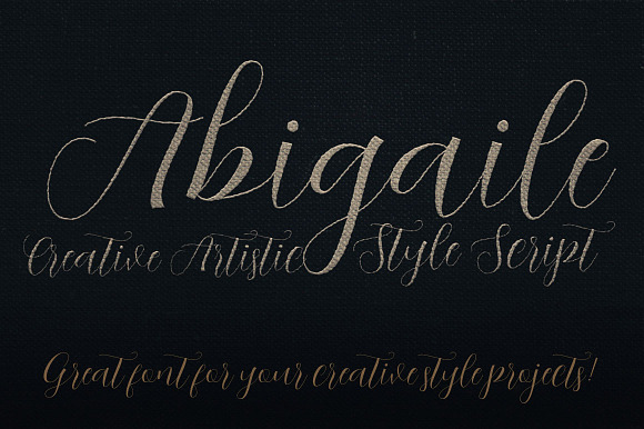 Abigaile Script Font in Script Fonts - product preview 3