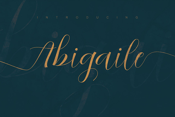 Abigaile Script Font in Script Fonts - product preview 4