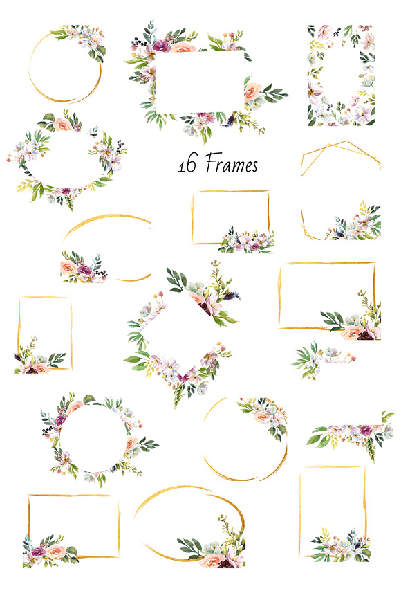 Golden summer flowers in Illustrations - product preview 3