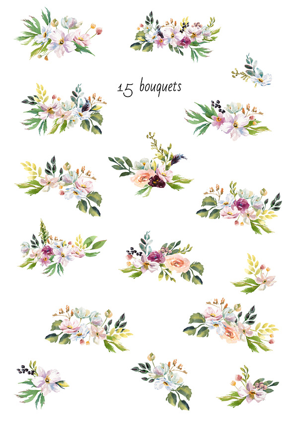 Golden summer flowers in Illustrations - product preview 5