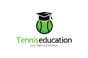 Tennis Education Logo Template