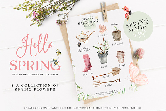 Hello Spring - Gardening Graphics in Objects - product preview 7