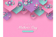 Happy Mothers day greeting card.