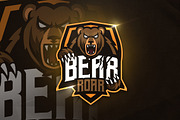 Bear Roar Mascot & Esport Logo
