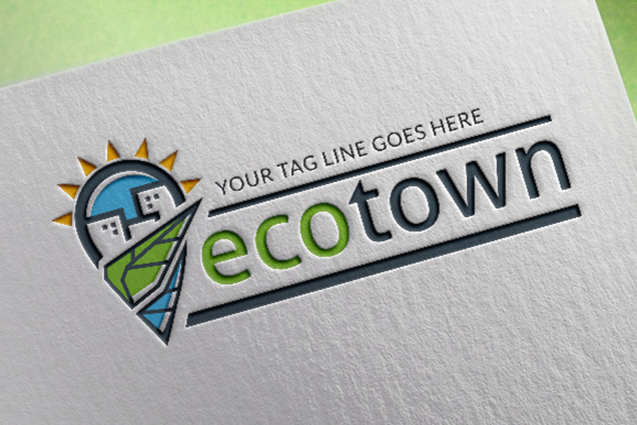 Eco Town Logo Template in Logo Templates - product preview 8