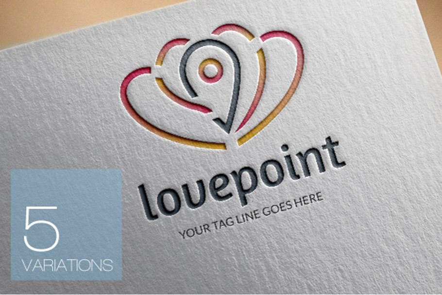 Love Point Logo Template