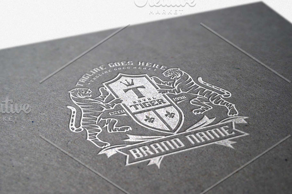 Crest Tiger in Logo Templates - product preview 3