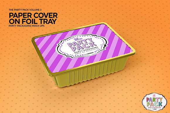 Cover on Foil TrayPackaging Mockup in Branding Mockups - product preview 4