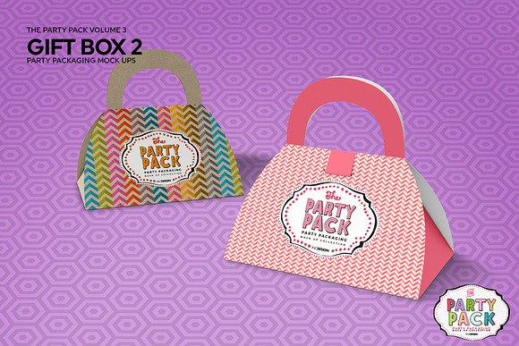 Gift Box 2 Packaging Mockup in Branding Mockups - product preview 3