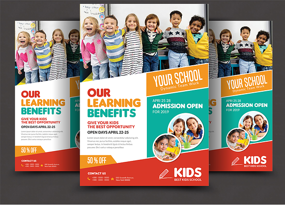 Kids Summer Camp Flyers Bundle in Flyer Templates - product preview 3