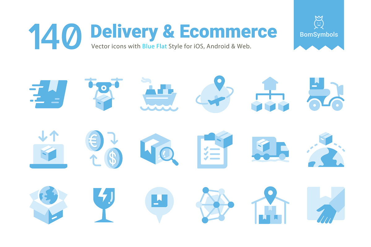 Delivery & E-commerce in Icons - product preview 8