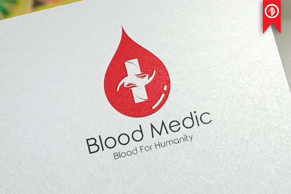 Blood Medical Logo Template in Logo Templates - product preview 4