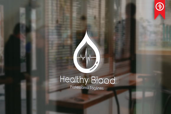 Blood Heart Logo Template in Logo Templates - product preview 3