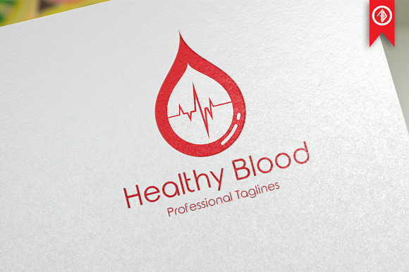 Blood Heart Logo Template in Logo Templates - product preview 4
