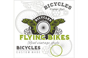 Vintage elements with Bicycle label