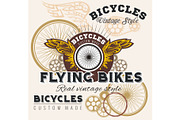 Vintage elements with Bicycle label