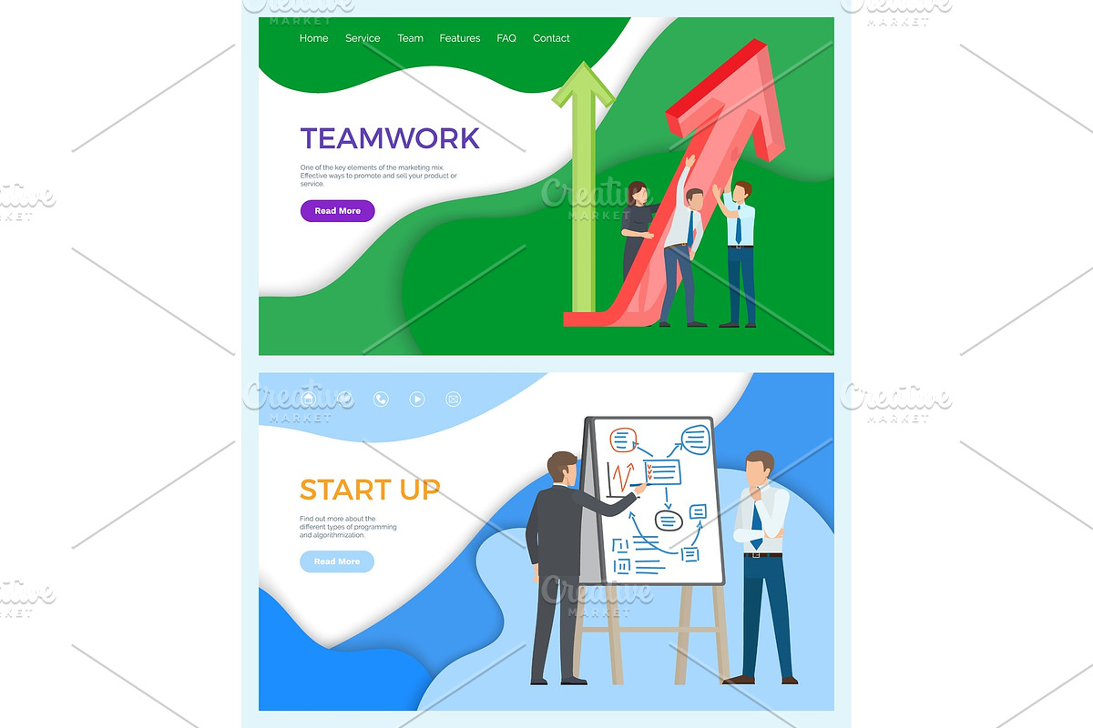Teamwork Business Promotion in Illustrations - product preview 8