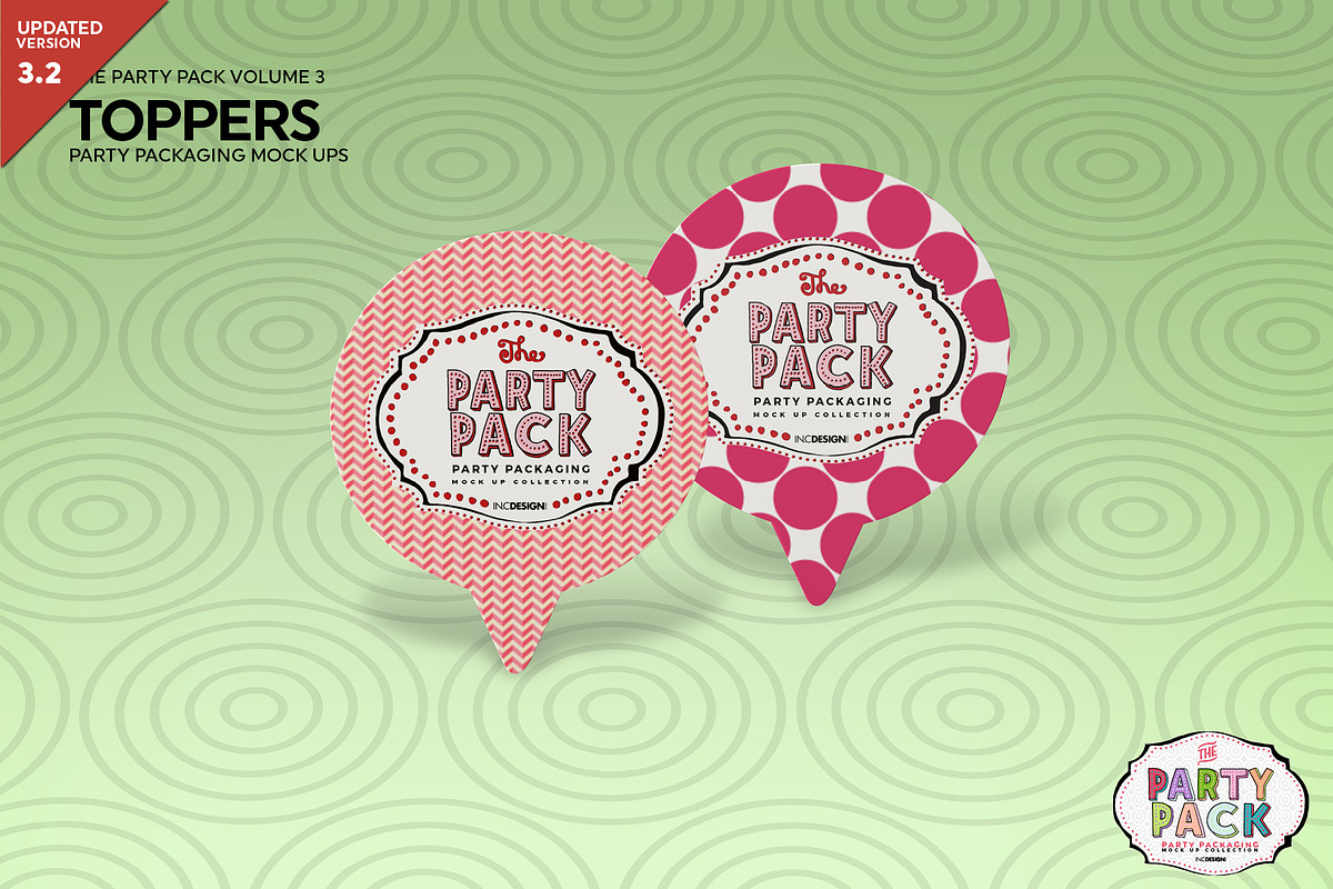 Cupcake Toppers Packaging Mockup in Branding Mockups - product preview 8