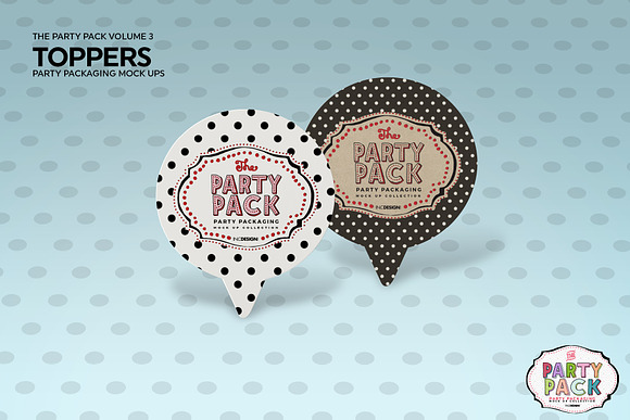 Cupcake Toppers Packaging Mockup in Branding Mockups - product preview 2