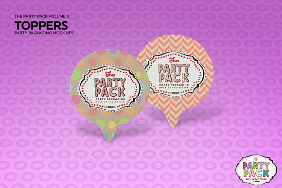 Cupcake Toppers Packaging Mockup in Branding Mockups - product preview 4