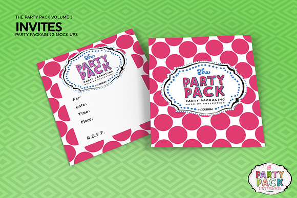 Vol.3 Party Packaging MockUps in Branding Mockups - product preview 9