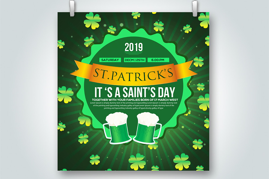 Saint Patrick's Day Flyer Templates in Flyer Templates - product preview 8