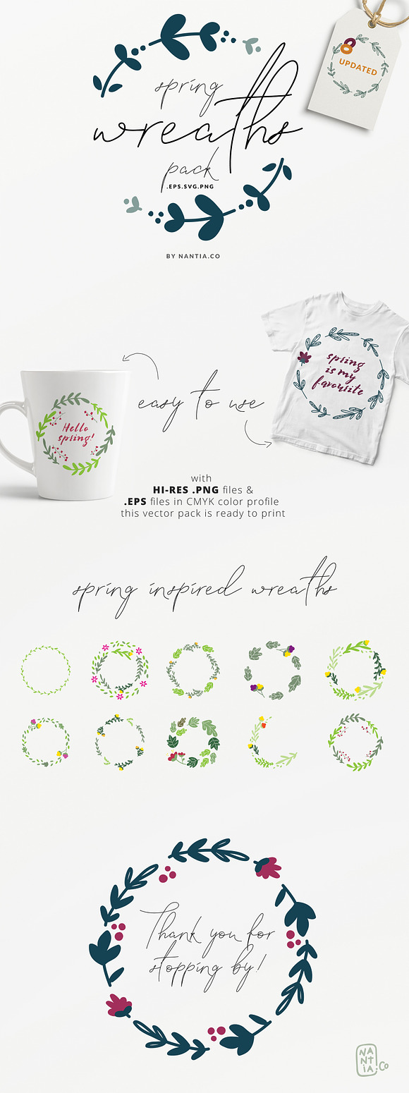330 Vector Wreaths Mega Bundle in Illustrations - product preview 3